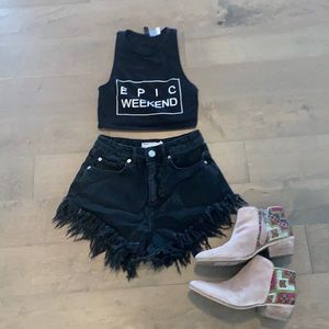 High wasted festival shorts